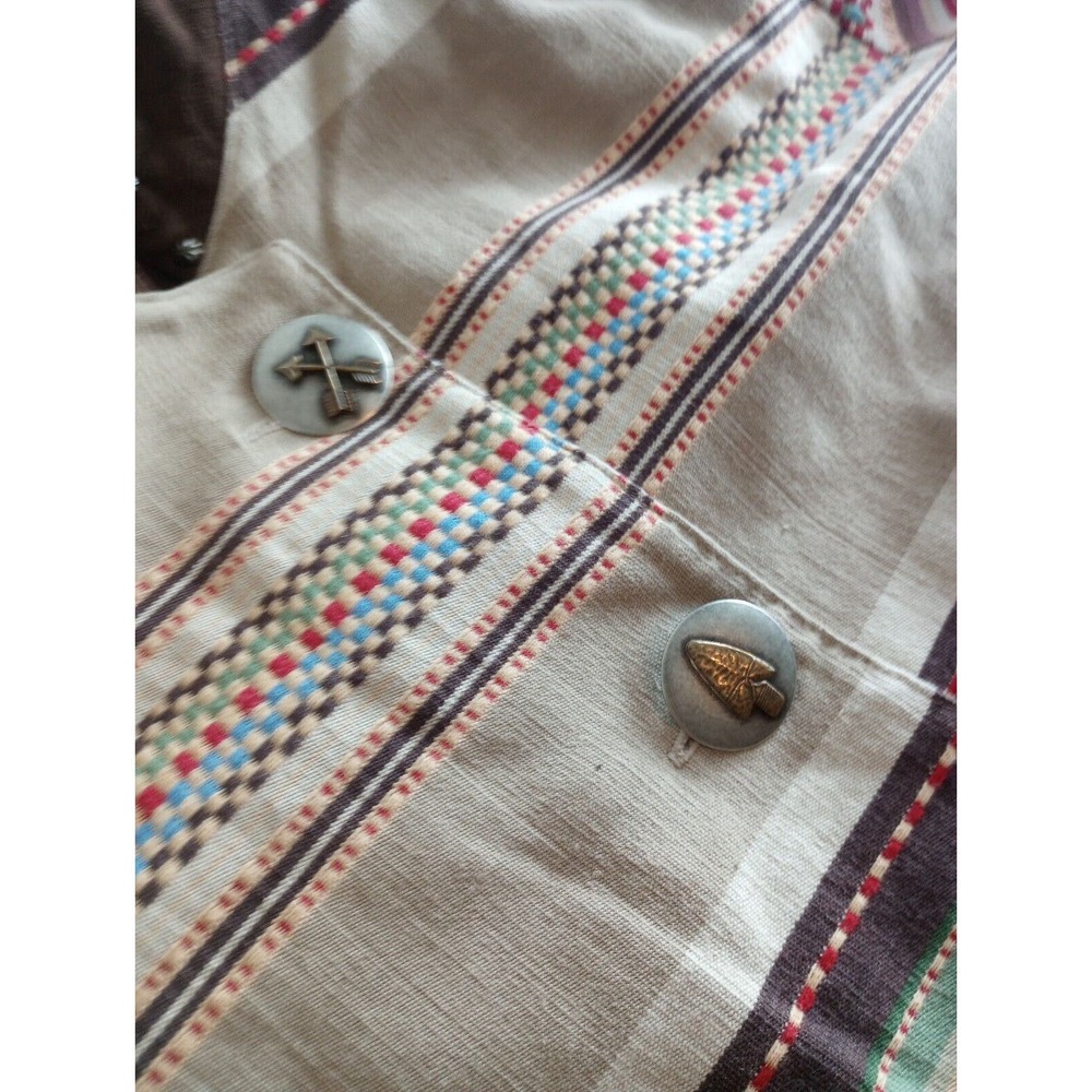 Vintage Five Star By Roper 3 Metal Studs Blazer Womens XL Western Rodeo Shacket - Picture 7 of 15
